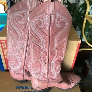*Vintage* Pink Larry Mahan (265) Cowboy Boots